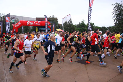 Fun Run Fundaci PortAventura, 2012 Calentamiento y salida