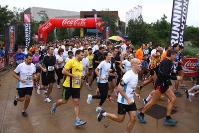 Fun Run Fundaci PortAventura, 2012 Calentamiento y salida