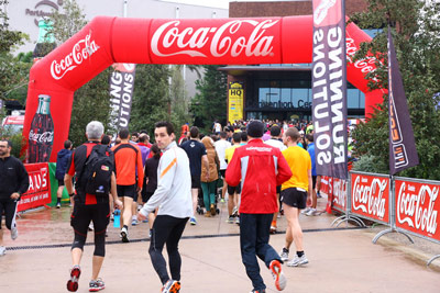 Fun Run Fundaci PortAventura, 2012 Calentamiento y salida