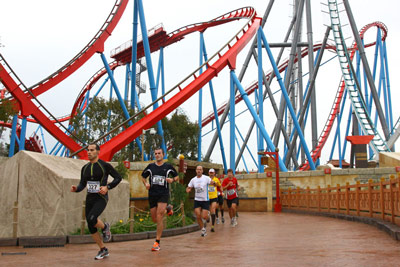 Fun Run Fundaci PortAventura, 2012 Por dentro del parque