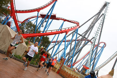 Fun Run Fundaci PortAventura, 2012 Por dentro del parque