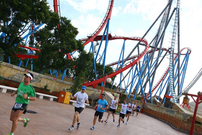 Fun Run Fundaci PortAventura, 2013 Por dentro del parque