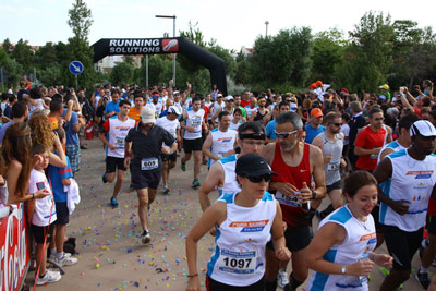 Fun Run Fundaci PortAventura, 2013 Calentamiento y salida