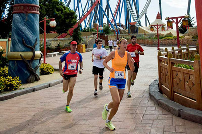 Fun Run Fundaci PortAventura, 2014 Por dentro del parque