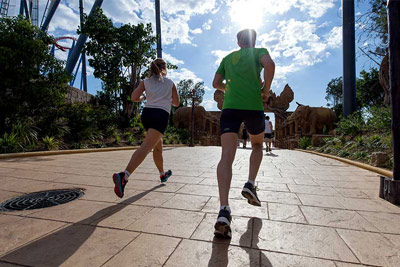 Fun Run Fundaci PortAventura, 2014 Por dentro del parque