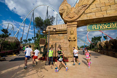 Fun Run Fundaci PortAventura, 2014 Por dentro del parque