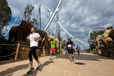 Fun Run Fundaci PortAventura, 2014 Por dentro del parque