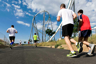 Fun Run Fundaci PortAventura, 2014 Por dentro del parque