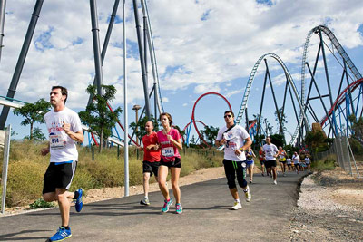 Fun Run Fundaci PortAventura, 2014 Por dentro del parque