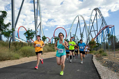 Fun Run Fundaci PortAventura, 2014 Por dentro del parque