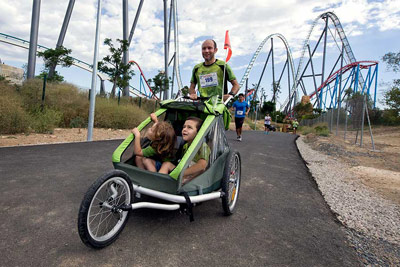 Fun Run Fundaci PortAventura, 2014 Por dentro del parque