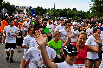 Fun Run Fundaci PortAventura, 2014 Calentamiento y salida