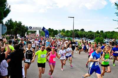 Fun Run Fundaci PortAventura, 2014 Calentamiento y salida