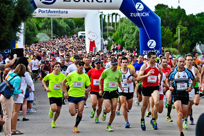 Fun Run Fundaci PortAventura, 2014 Calentamiento y salida