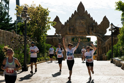 Fun Run Fundaci PortAventura, 2015 Por dentro del parque