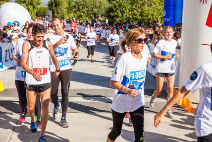 Fun Run Fundaci PortAventura, 2015 Llegada a meta