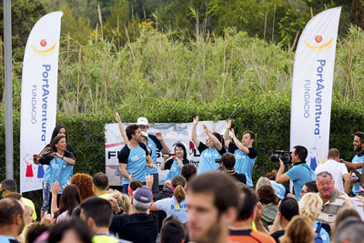 Fun Run Fundaci PortAventura, 2016 Calentamiento y salida