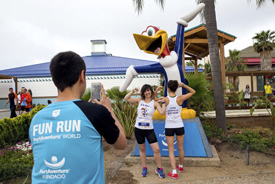 Fun Run Fundaci PortAventura, 2016 Calentamiento y salida