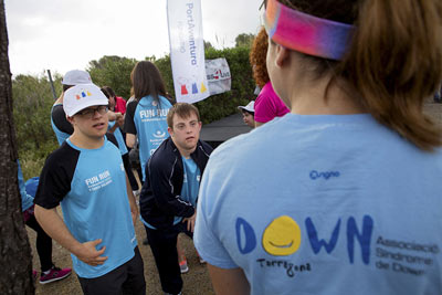 Fun Run Fundaci PortAventura, 2016 Calentamiento y salida