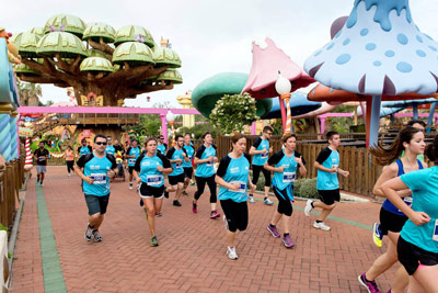 Fun Run Fundaci PortAventura, 2016 Por dentro del parque