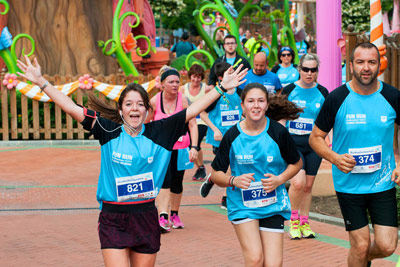 Fun Run Fundaci PortAventura, 2016 Por dentro del parque