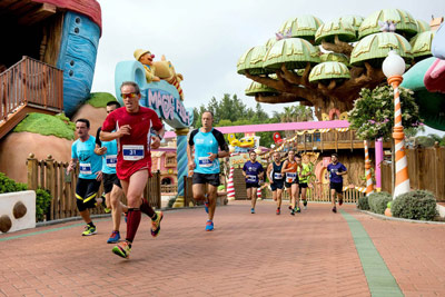 Fun Run Fundaci PortAventura, 2016 Por dentro del parque