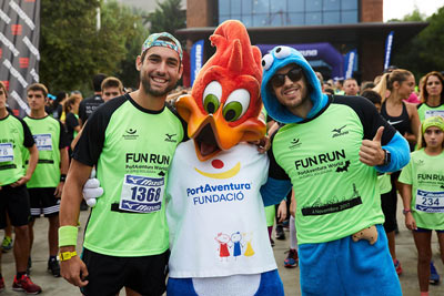 Fun Run Fundaci PortAventura, 2017 Calentamiento y salida