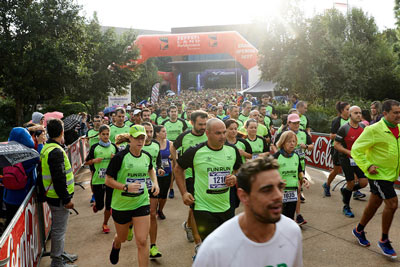 Fun Run Fundaci PortAventura, 2017 Calentamiento y salida