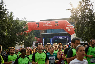 Fun Run Fundaci PortAventura, 2017 Calentamiento y salida