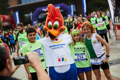 Fun Run Fundaci PortAventura, 2017 Calentamiento y salida