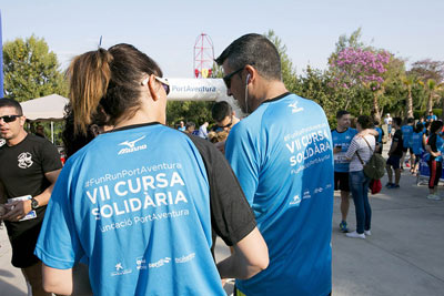 Fun Run Fundaci PortAventura, 2018 Calentamiento y salida