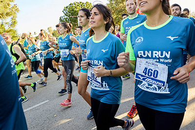 Fun Run Fundaci PortAventura, 2019 Calentamiento y salida