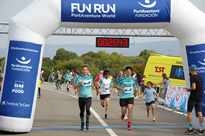 Fun Run Fundaci PortAventura, 2023 Por dentro del parque