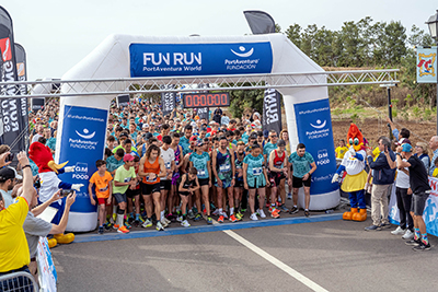 Fun Run Fundaci PortAventura, 2023 Por dentro del parque