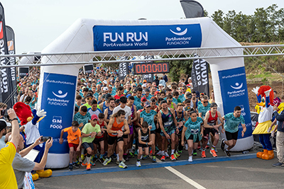 Fun Run Fundaci PortAventura, 2023 Por dentro del parque