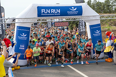 Fun Run Fundaci PortAventura, 2023 Por dentro del parque