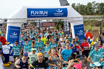 Fun Run Fundaci PortAventura, 2023 Por dentro del parque