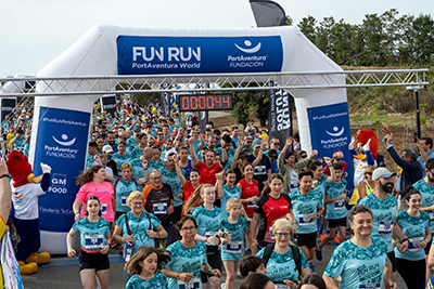 Fun Run Fundaci PortAventura, 2023 Por dentro del parque