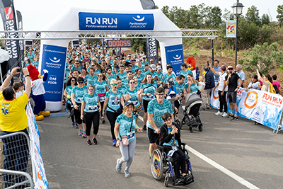 Fun Run Fundaci PortAventura, 2023 Por dentro del parque