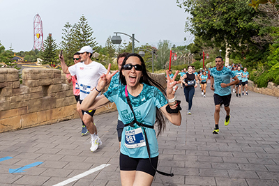 Fun Run Fundaci PortAventura, 2023 Por dentro del parque